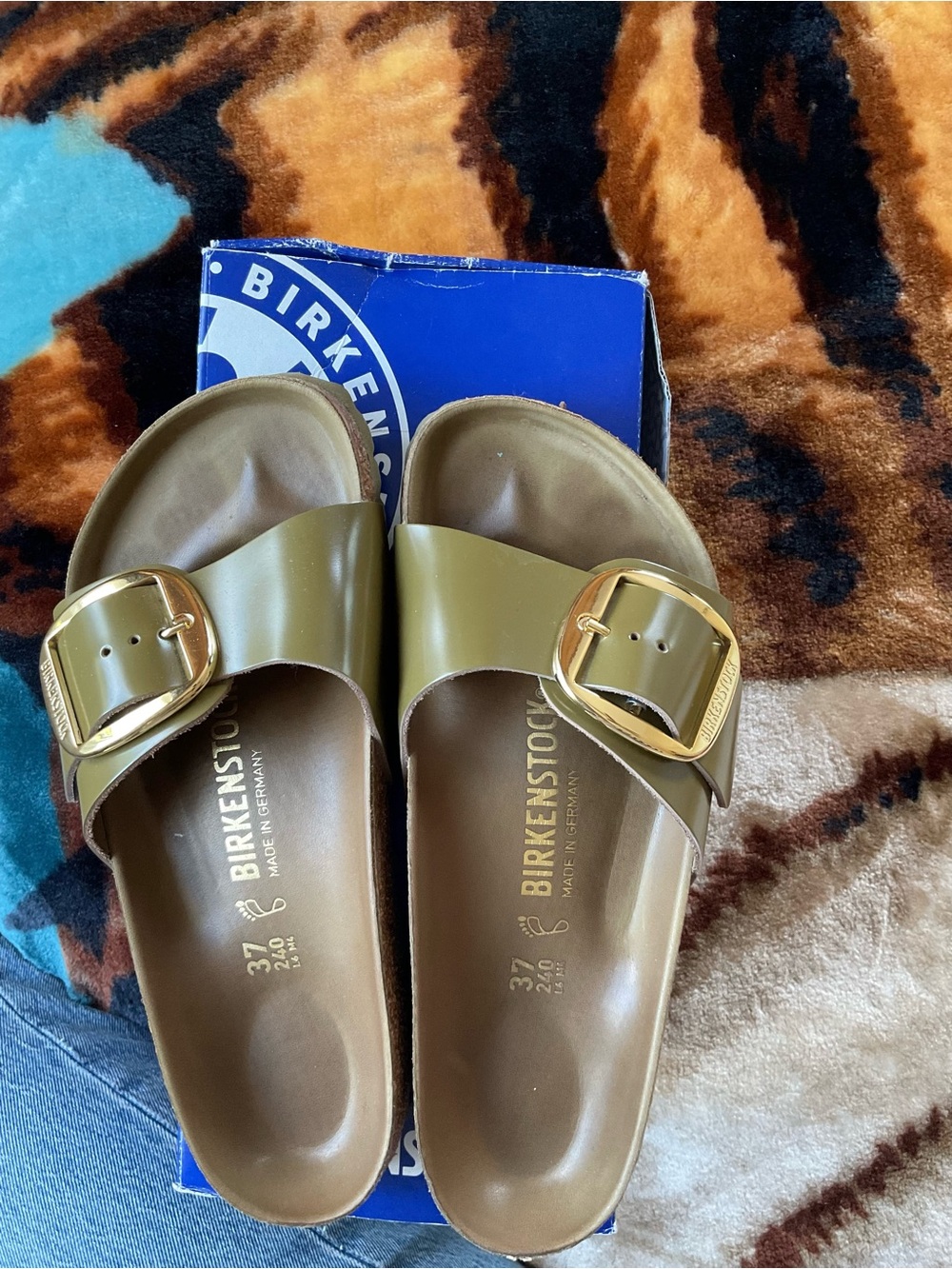 Birkenstock Box - Blue Packaging with White Logo